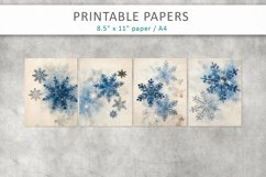 Vintage Snowflakes Junk Journal kit Product Image 2