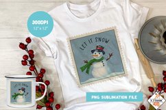 Vintage Snowman Sublimation | Christmas Designs Product Image 1