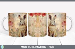 GorgeousDecoupage Snowshoe Hares Mug Wrap design.