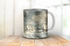 Vintage Snowy Scenes Digital Paper Bundle Product Image 2