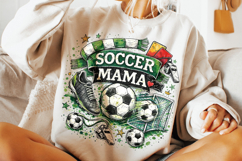 Retro Soccer Mama PNG, Soccer PNG Sublimation, Soccer Ball Product Image 3