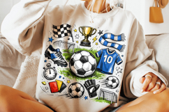 Retro Soccer PNG, Soccer PNG Sublimation, Soccer Mama PNG Product Image 1