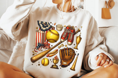 Retro Softball PNG, Softball Coquette PNG, Softball Mama PNG Product Image 2