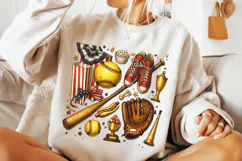 Retro Softball PNG, Softball Coquette PNG, Softball Mama PNG Product Image 2