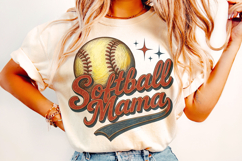 Softball Mama PNG, Retro Softball PNG, Softball PNG, Game Product Image 2