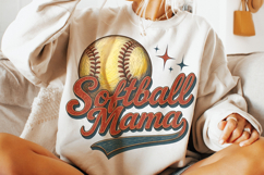 Softball Mama PNG, Retro Softball PNG, Softball PNG, Game Product Image 3