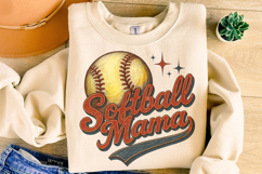 Softball Mama PNG, Retro Softball PNG, Softball PNG, Game Product Image 1