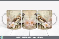 GorgeousDecoupage Sparrows Mug Wrap design.