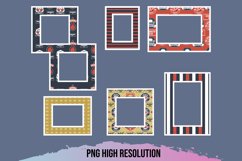 Scrapbooking Vintage Sport Badges Frames Set Product Image 1