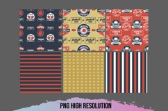 Vintage Sport Badges Pattern Paper Pack Product Image 1