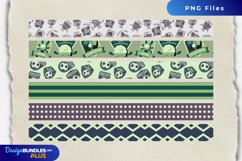 Vintage Sport Badges Seamless Strips Product Image 1