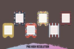 Vintage Sport Badges Shaped Journaling Pages Product Image 1