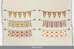 Vintage Sport Ball Seamless Pattern Bunting Banner Sets Product Image 1
