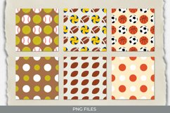 Vintage Sport Ball Seamless Pattern Paper Packs Product Image 1