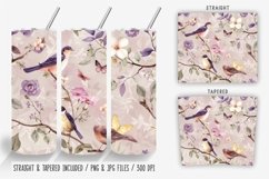 Vintage Spring Botanical Birds Tumbler