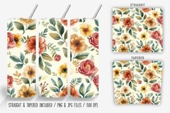 Vintage Spring Flowers Tumbler Wrap
