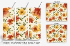 Vintage Spring Red Flowers Tumbler Wrap