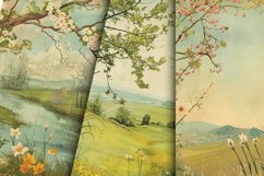 Vintage Spring Scenes Digital Paper Bundle Product Image 6