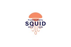Vintage squid logo design template Product Image 1