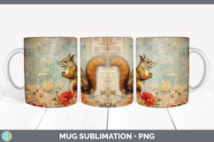 GorgeousDecoupage Squirrels Mug Wrap design.