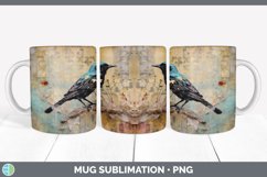 GorgeousDecoupage Starlings Mug Wrap design.