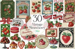 Vintage Strawberry Sublimation Bundle Product Image 1