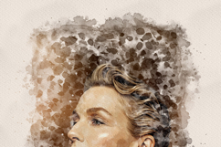Vintage Style Digital Watercolor Portrait Art Effect Product Image 3