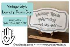 Vintage Style Laundry Room Sign Product Image 1