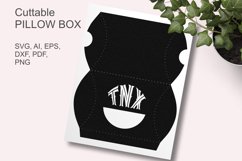 Vintage Style TNX Letters Window Pillow Box SVG Paper Cut
