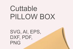 Vintage Style TNX Letters Window Pillow Box SVG Paper Cut
