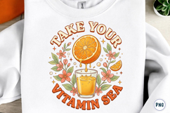 Vintage Summer Fruit Quotes PNG Product Image 1
