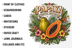 Vintage Summer Fruit Quotes PNG Product Image 2