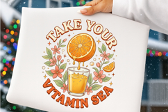 Vintage Summer Fruit Quotes PNG Product Image 3