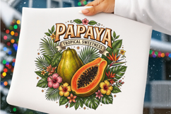 Vintage Summer Fruit Quotes PNG Product Image 3