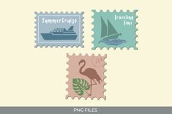 Vintage Summer Postage - Scrapbook Clipart Product Image 1
