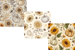 vintage sunflower cafe, autumn coffee design, retro rustic pattern, warm cozy background, fall cafe art, coffee shop decor, rustic autumn design, warm drinks pattern, nostalgic cafe art, coffee time design