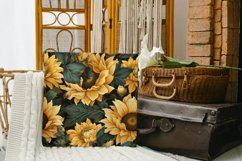 4 Vintage Sunflower Pattern Background Product Image 3