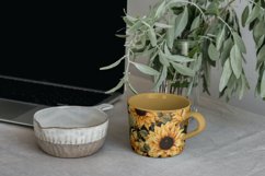 4 Vintage Sunflower Pattern Background Product Image 4