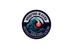 Vintage surfing t shirt graphic typography design Product Image 1