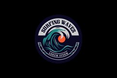 Vintage surfing t shirt graphic typography design Product Image 2