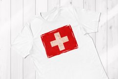 Switzerland Flag Distressed Sublimation Backgrounds Product Image 2