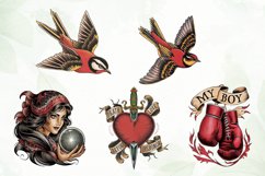 Vintage Tattoo Sublimation Clipart Product Image 2