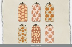 Vintage Tea Pot Seamless Pattern Shaped Tag Product Image 1