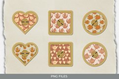 Vintage Tea Pot Seamless Pattern Button Product Image 1