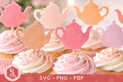 Vintage Teatime Shapes SVG PNG PDF Product Image 3