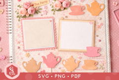 Vintage Teatime Shapes SVG PNG PDF Product Image 4