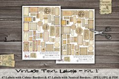 Vintage Text Labels | Text | Quotes | Phrases | Labels Product Image 2