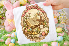 Vintage Retro Christian Easter PNG, Bible Verse Jesus PNG Product Image 1