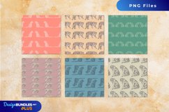 Vintage Tiger Seamless Pattern Paper Packs Product Image 1