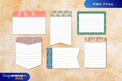 Vintage Tiger Seamless Pattern Shaped Journaling Area Product Image 1